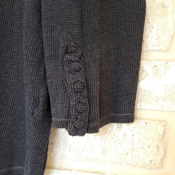 XCVI 3/4 Sleeve Crew Neck Top in Charcoal, Size Large, NWT - Picture 5 of 11